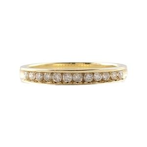 10K Yellow Gold Diamond Band Size 7 #13529